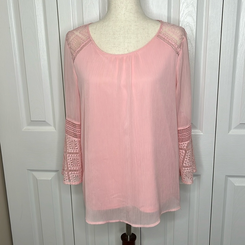 AGB 3/4 Bell Sleeved Blouse